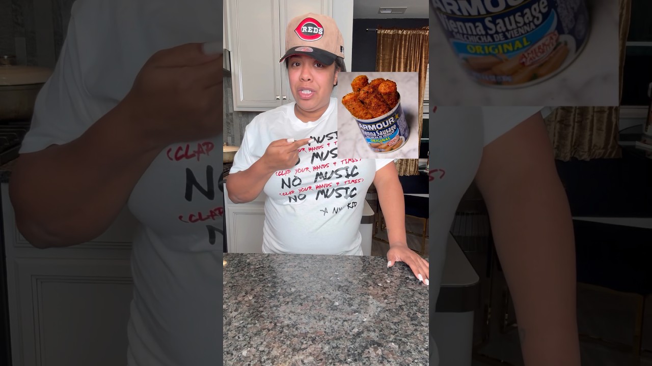 I tried the viral fries vienna sausages&hellip;
