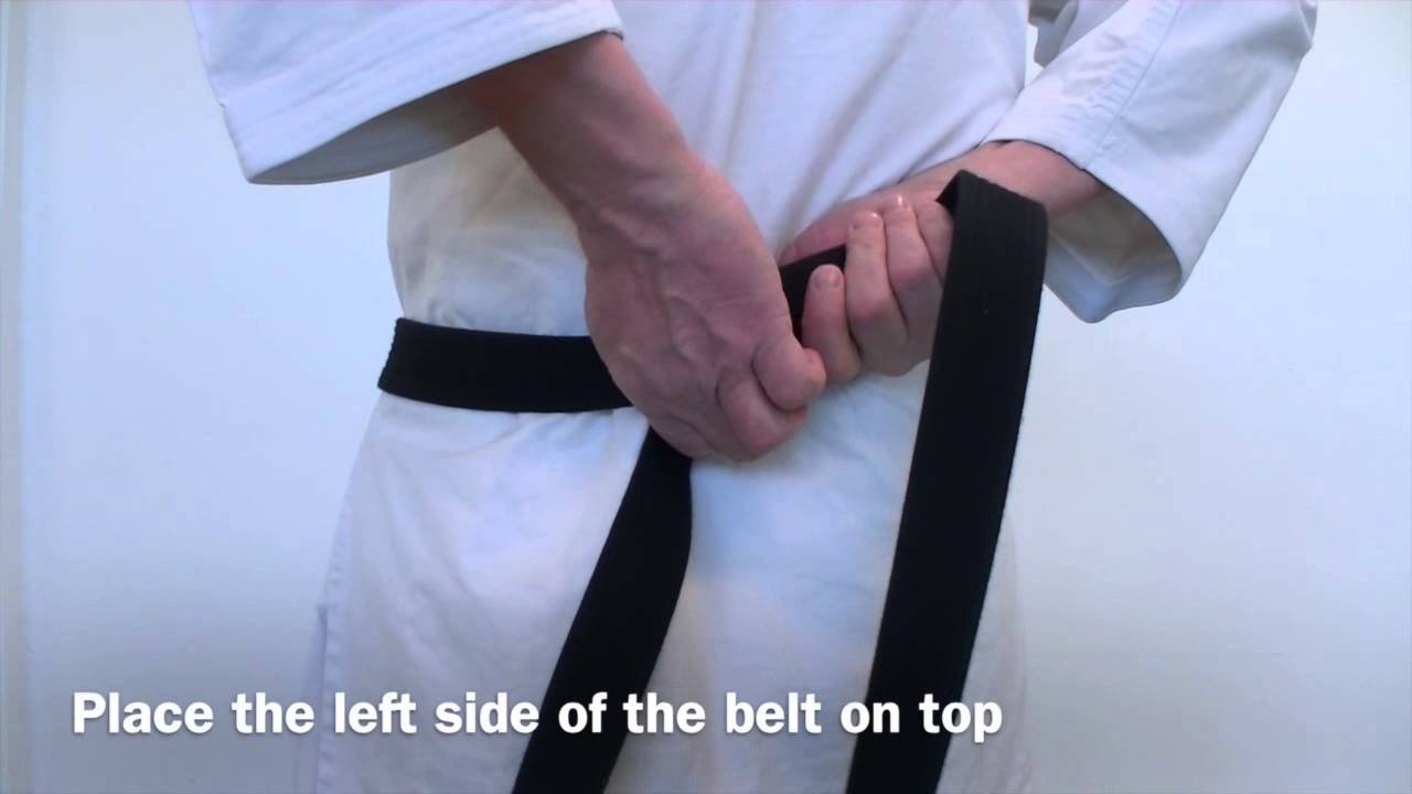 How to Tie a Martial Arts Belt  (Tuck-under Method)