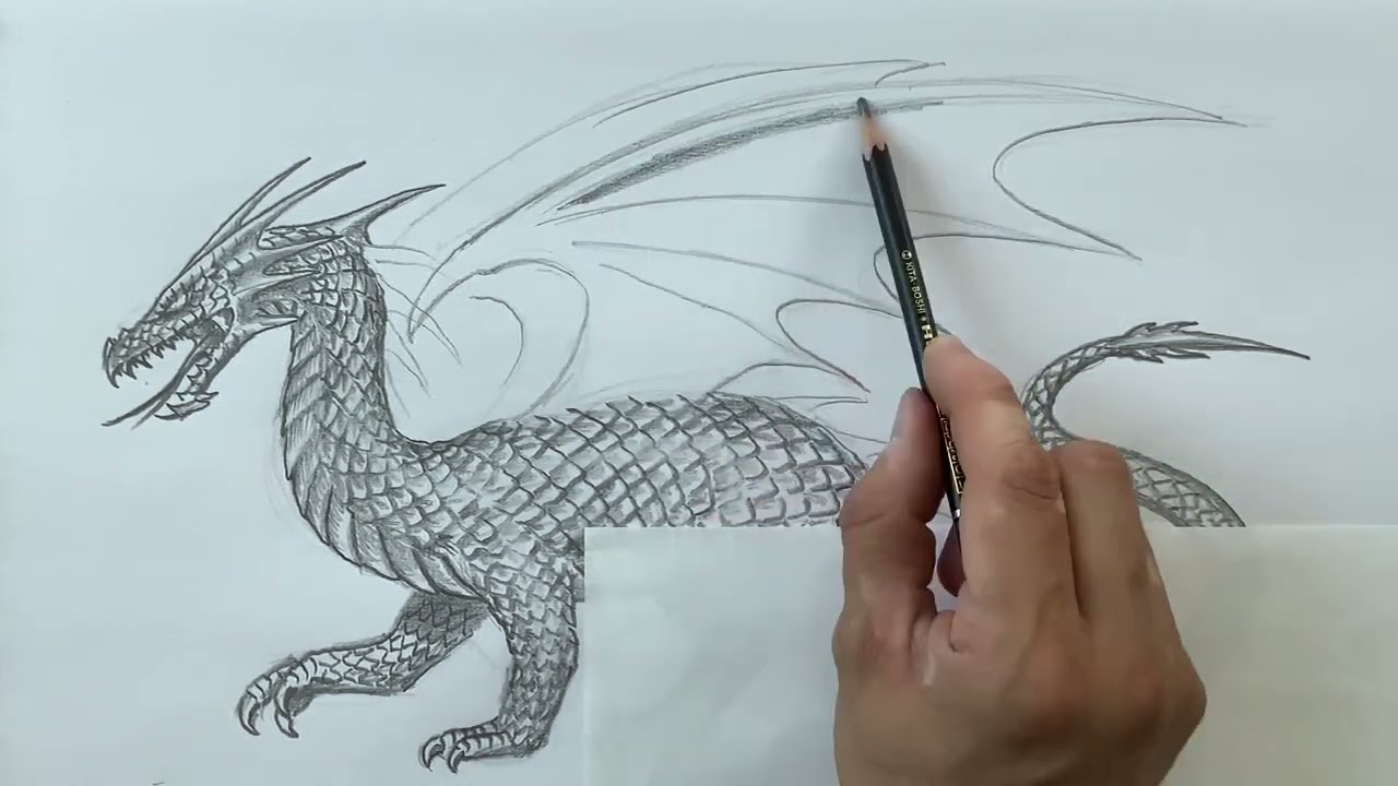 Dibujo y Pintura de Representaci&oacute;n. Drag&oacute;n (Parte 4)