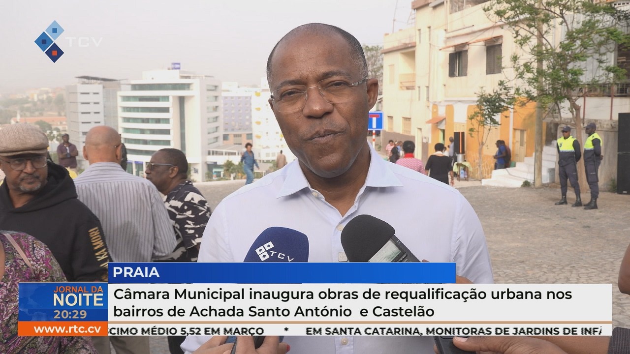 Câmara inaugura requalificação urbana em Achada Santo António e Castelão
