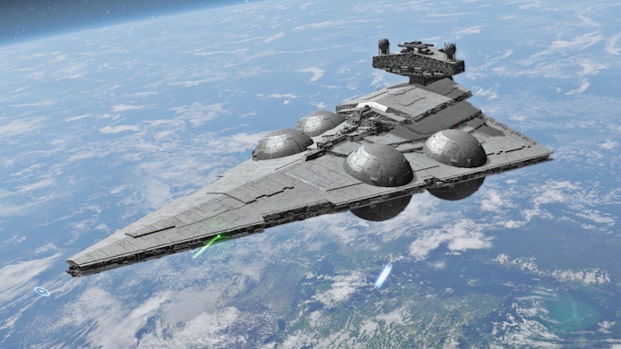 Dominator Star Destroyer vs Tector Star Destroyer - Star Wars: Empire At War Remake NPC Battle