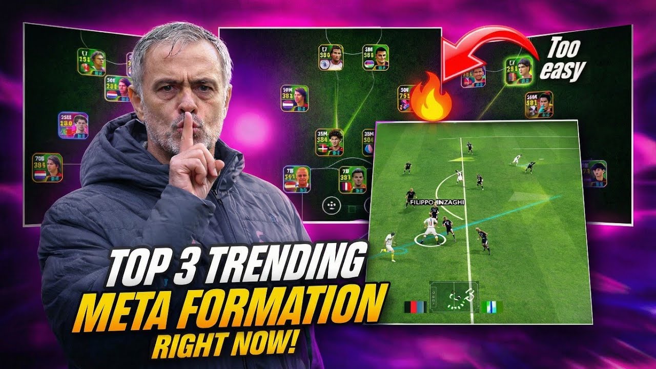 TOP 3 META Formations right NOW in efootballmobile2026 🔥