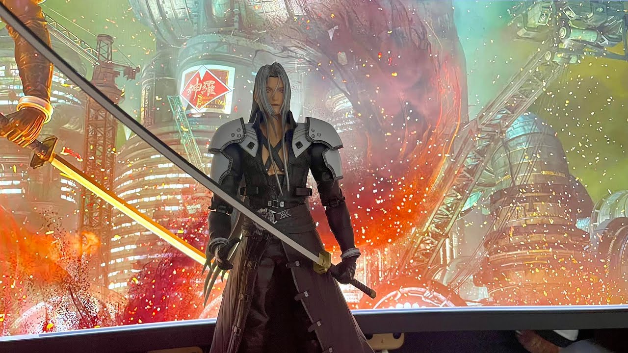 UNBOXING FINAL FANTASY VII REMAKE SEPHIROTH [PLAY ARTS KAI knockoff/bootleg] (NO AUDIO COMMENTARY)