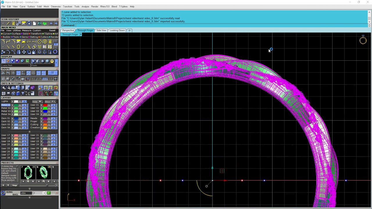 Creating a Braid Ring in Matrix  From the Gemvision Technical Support Team
