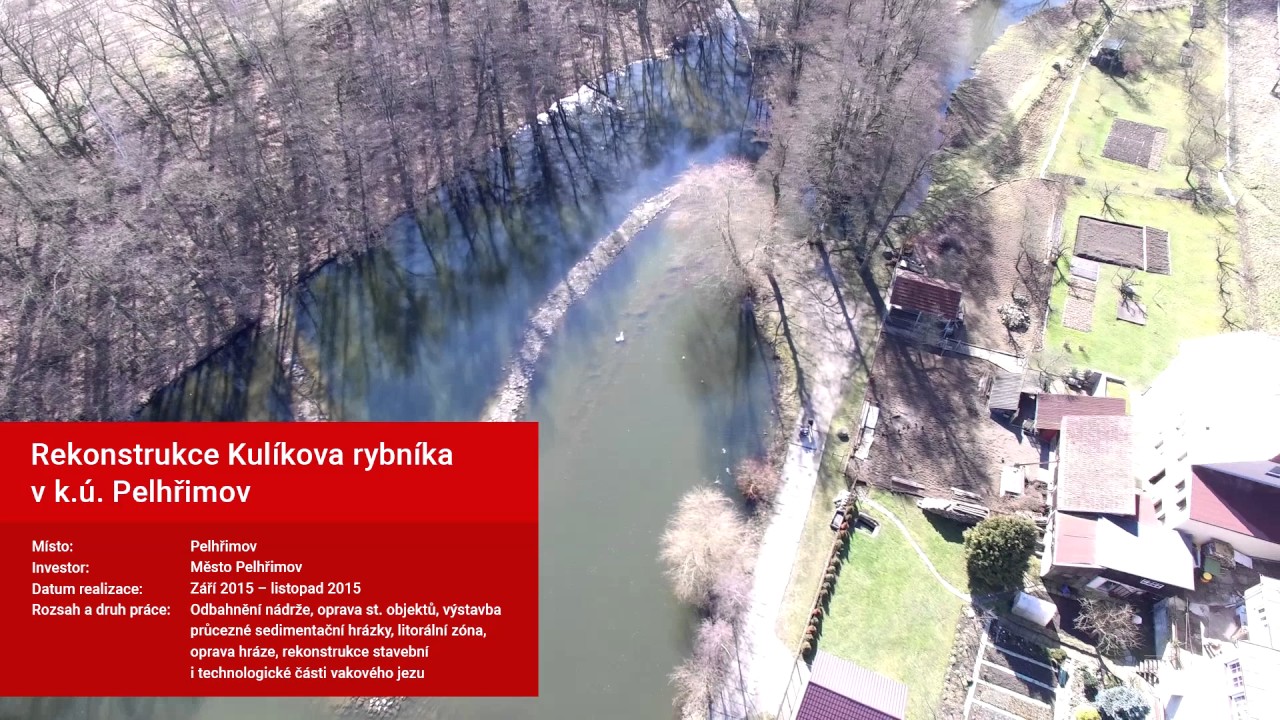 VHST - Rekonstrukce Kulikova rybn&iacute;ka, Pelhřimov