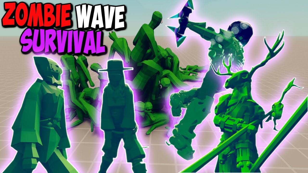 Zombie Invasion! TABS Mod Units Wave Survival Mode - Totally Accurate Battle Simulator GAMEPLAY