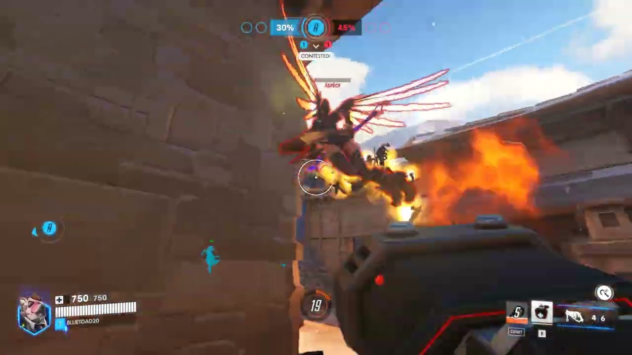 Overwatch Clip - Peak Hog Control Gameplay Part 1