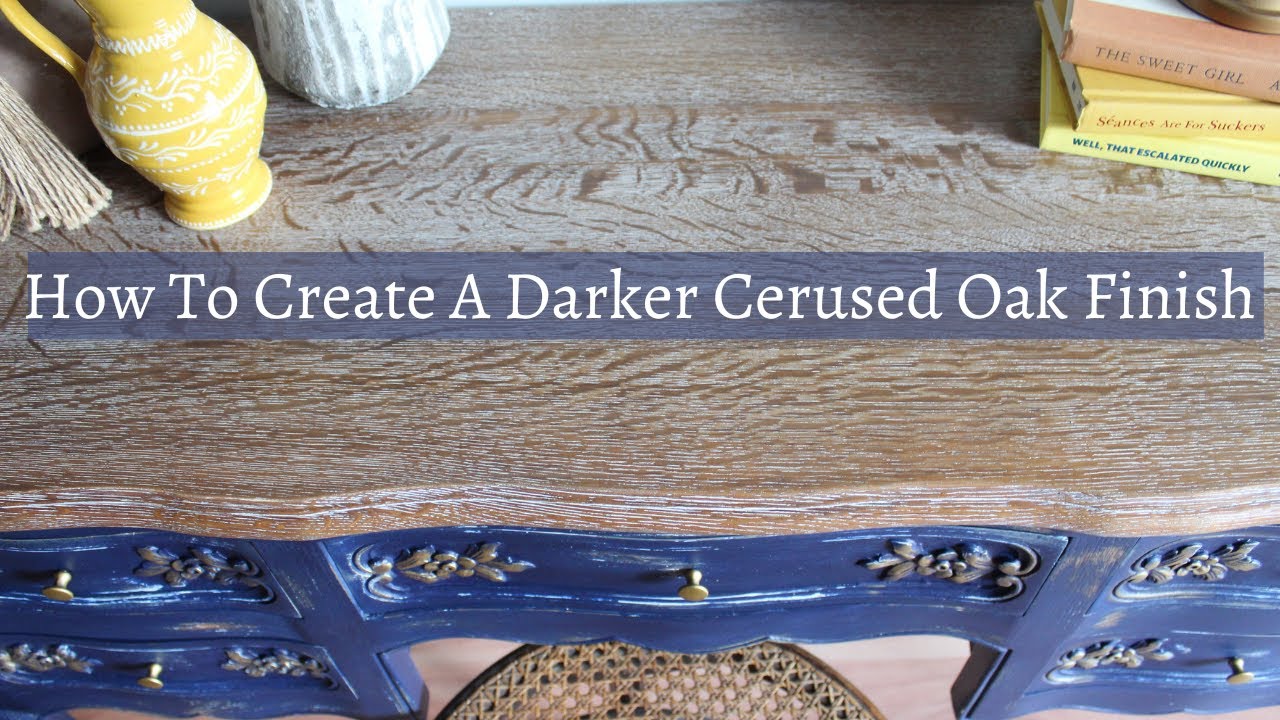 Create a Cerused Oak Finish on Furniture | Repainting Painted Furniture & Wet Distressing Paint