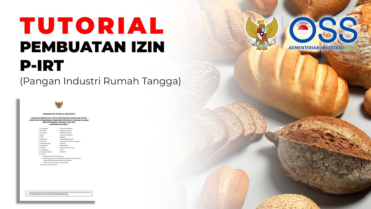 TUTORIAL Pembuatan P-IRT, dan Bedanya P-IRT, Sertifikasi Halal, dan BPOM pada Izin Makanan.