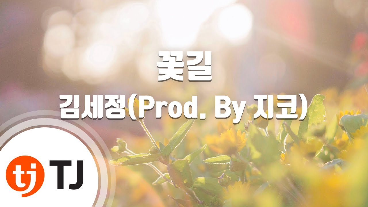 [TJ노래방 / 남자키] 꽃길 - 김세정(Prod. By 지코) / TJ Karaoke
