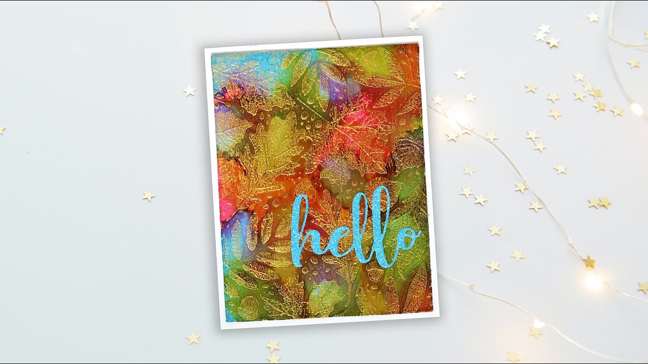 Opacity & Luminosity with Alcohol Ink & Embossing Folders