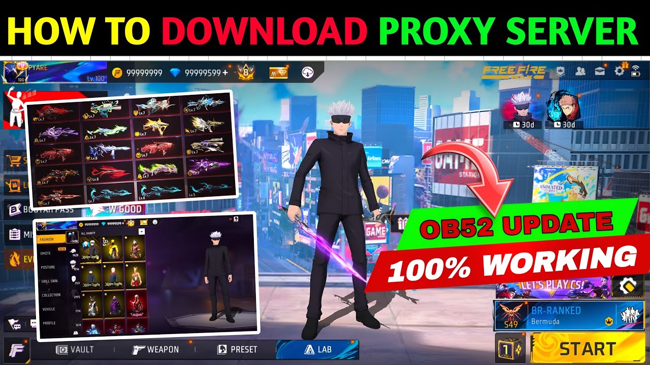 OB52 NEW UPDATED PROXY SERVER | HOW TO DOWNLOAD PROXY SERVER | NEW PROXY SERVER | PROXY SERVER