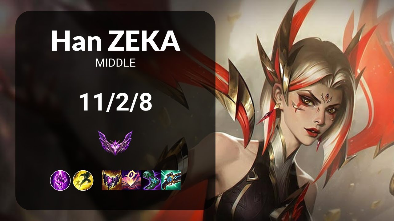 Han Zeka LeBlanc vs Hwei MIDDLE - KR  Patch 14.18