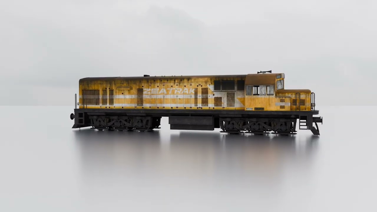 GE U20C (TCDD DE 21500) LOCOMOTIVE 3D MODEL