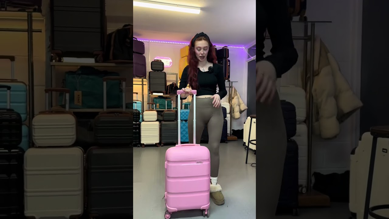 Durable Candy Gloss Suitcase with TSA Lock | Polypropylene Material