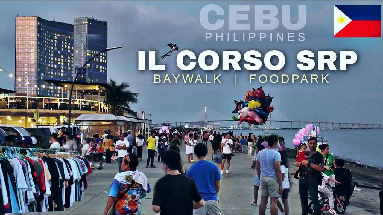 Cebu: IL Corso SRP Baywalk, Filinvest Mall + Food Park Walking Tour update August 2025