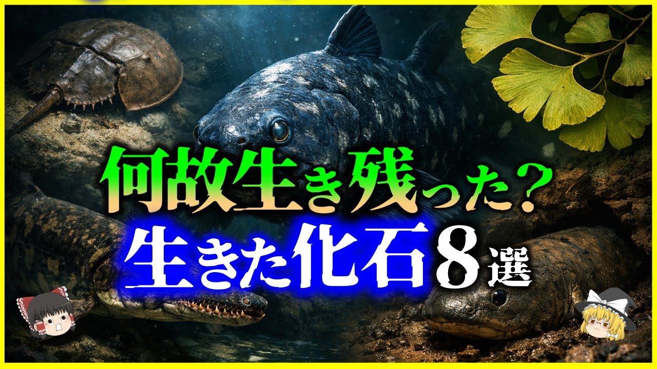 【ゆっくり解説】なぜ“進化が止まった”のか？「生きた化石」が絶滅しなかった理由8選を解説/進化していないわけではない！？
