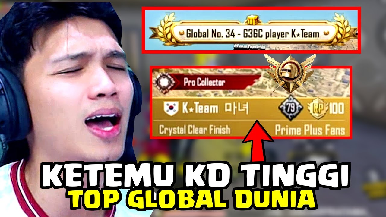 KETEMU KD TINGGI DARI KORSEL TOP GLOBAL DUNIA!! KARAKIN MEMANG SENGIT SEKALI - PUBG MOBILE