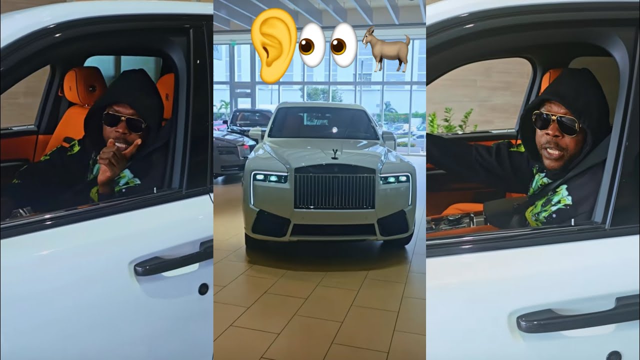 VYBZ KARTEL DRIVE OUT DI WHITE ROLLS ROYCE & A BUN OUT BADMIND WITH A MSG FOR DI GHETTO YOUTHS 👀👂😳🙄💯