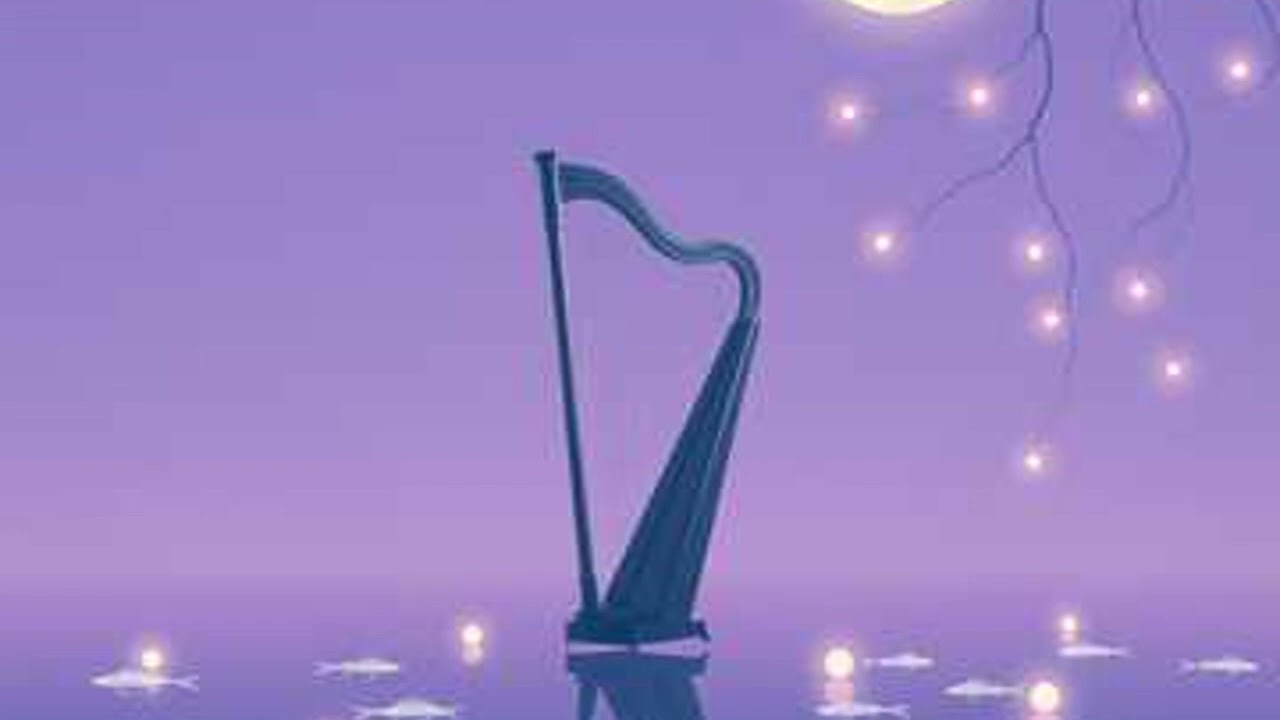 Moonlit Harp Sleep - Gentle Harp Music for Deep Relaxation