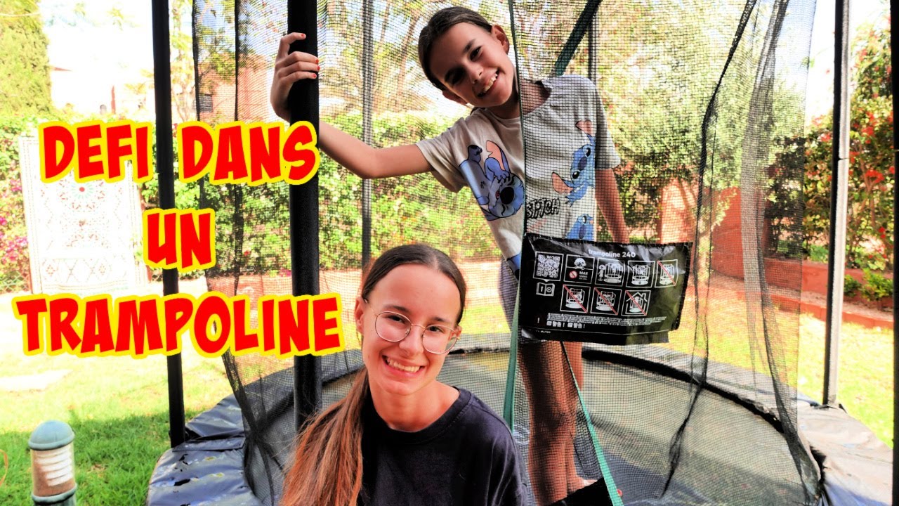 CHALLENGE et DEFI DANS un TRAMPOLINE 🥰 ( ALICYA VS OCÉANE ) QUI VA GAGNER ?🧐