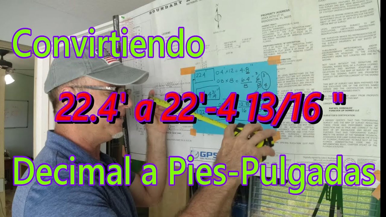 📏📏📏 Converting decimal feet to inches for construction📏📏📏
