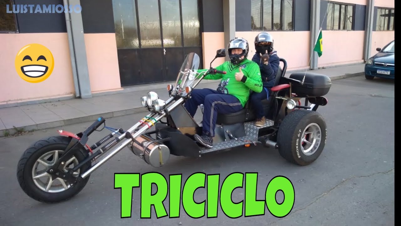 Andei de TRICICLO pela primeira vez! #TRICK