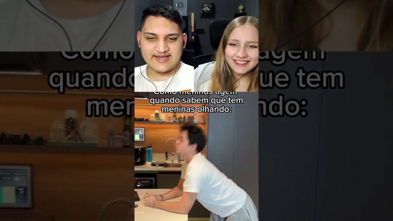 COMO MENINOS AGEM QUANDO SABEM QUE TEM MENINAS OLHANDO | [React em Casal] #humor #reaction #morimura
