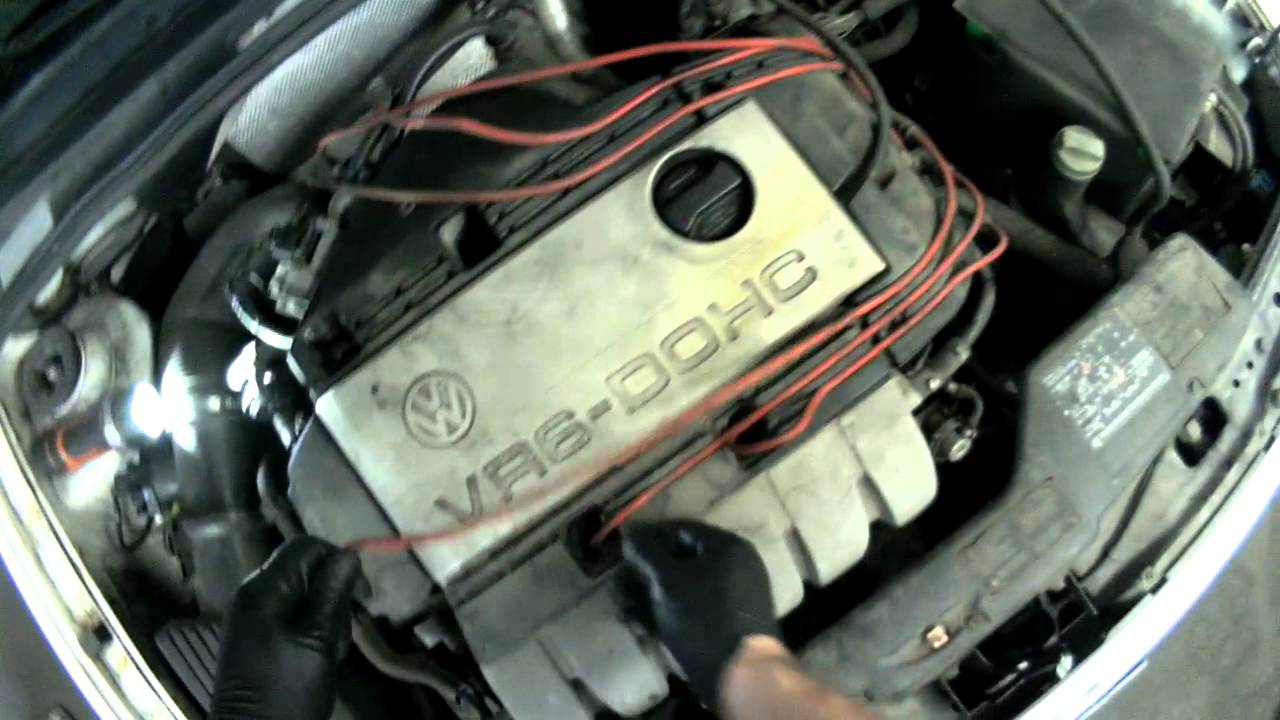 VW A3 VR6 Removing Spark plug Wires & Spark Plugs