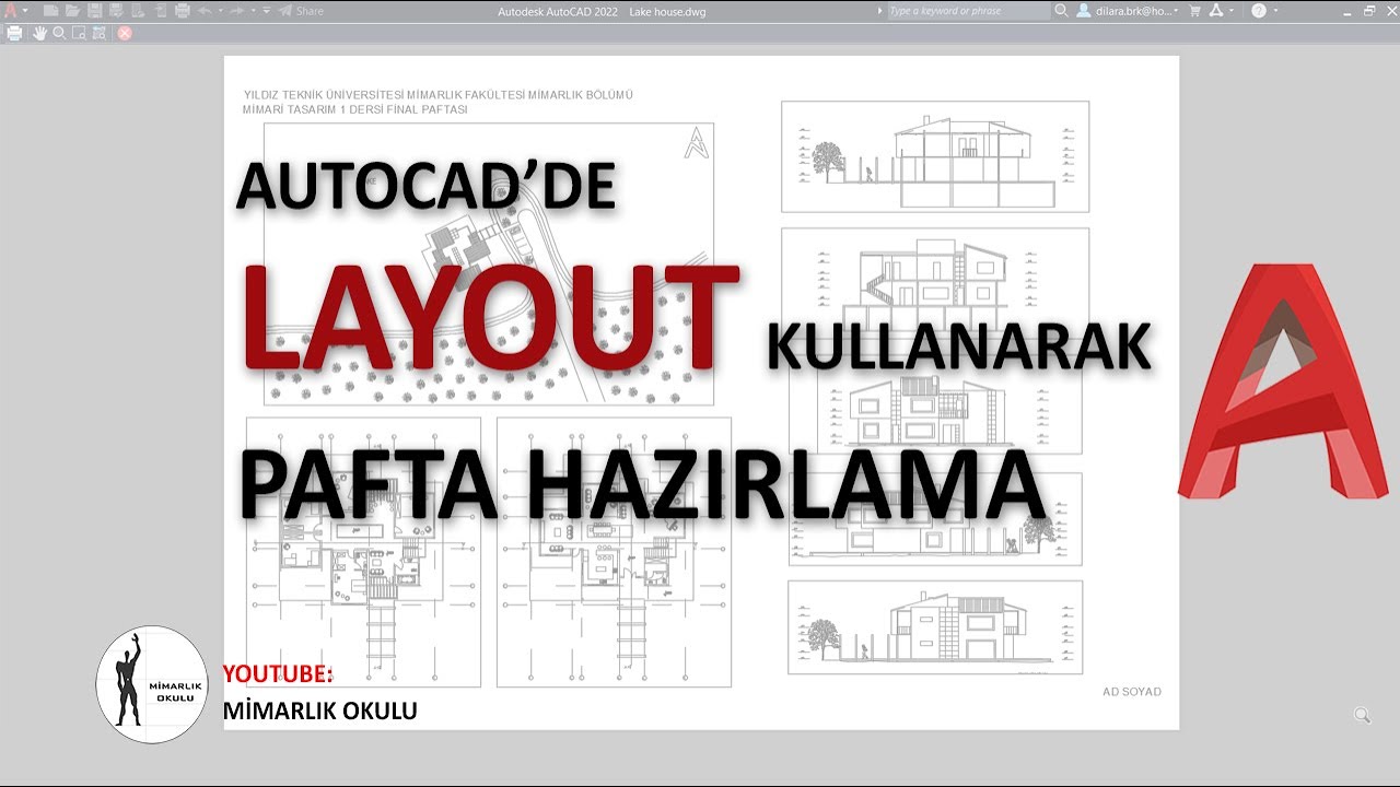 Autocad'de Layout Kullanarak Pafta Hazırlama