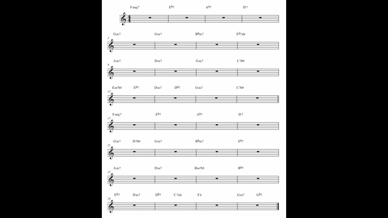 The Days of Wine and Roses - Backing Track - medium