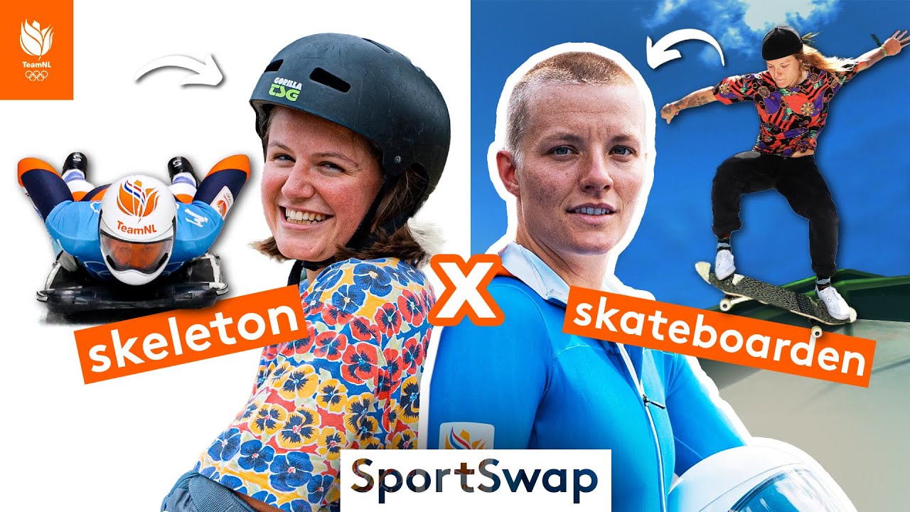 &ldquo;IK WAS BIJNA DOOD HE!&rdquo; 😱 | Candy Jacobs 🛹 en Kimberley Bos 🛷 | TeamNL SportSwap