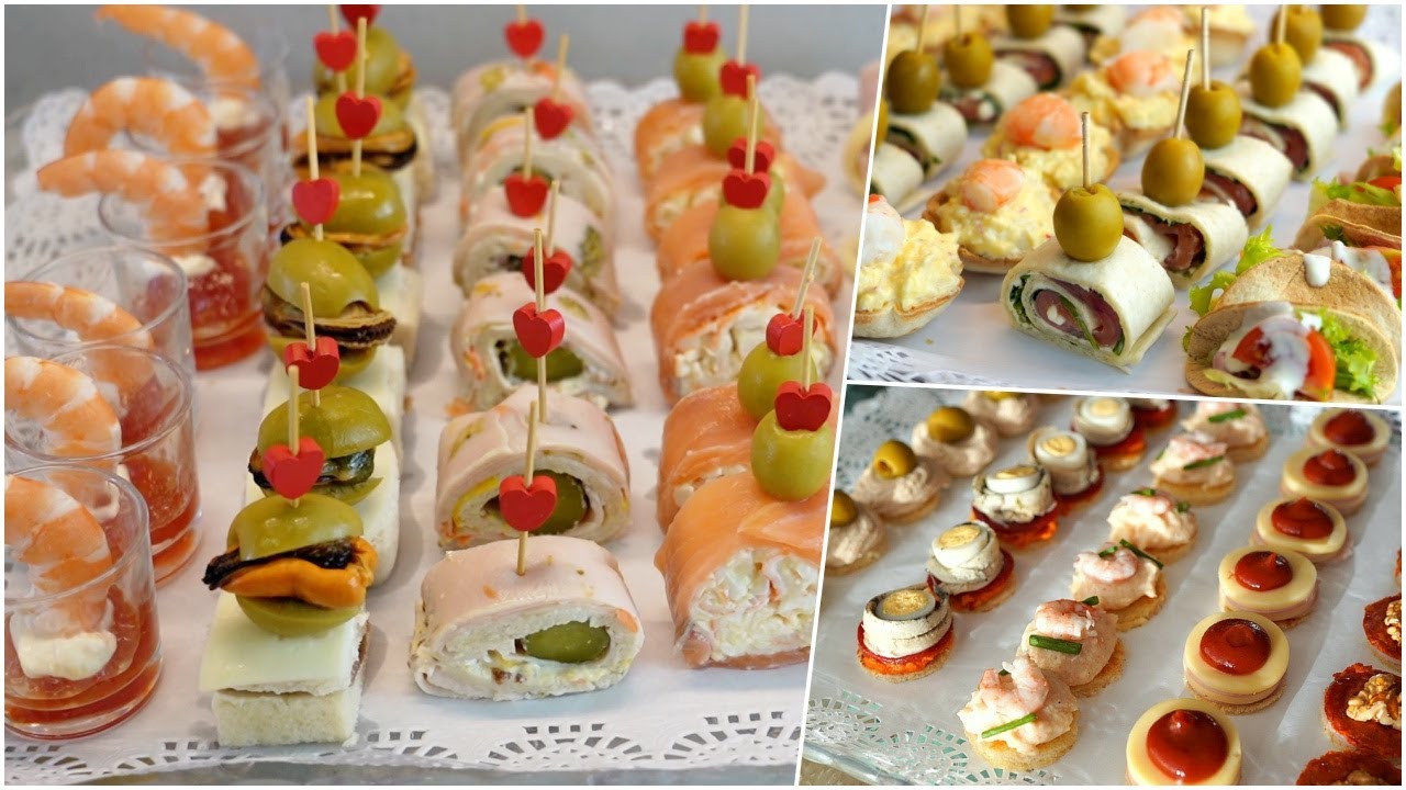 3 Bandejas de Canapés Variados, con 15 Recetas Originales, Fáciles y Rápidas para Navidad y Fiestas