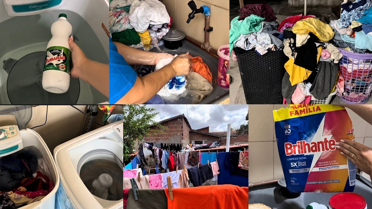 LAVANDO ROUPAS DAS 04:30 AS 13:00- O DIA QUE MAIS LAVEI ROUPAS NA VIDA, FIQUEI ACABADA #explorar
