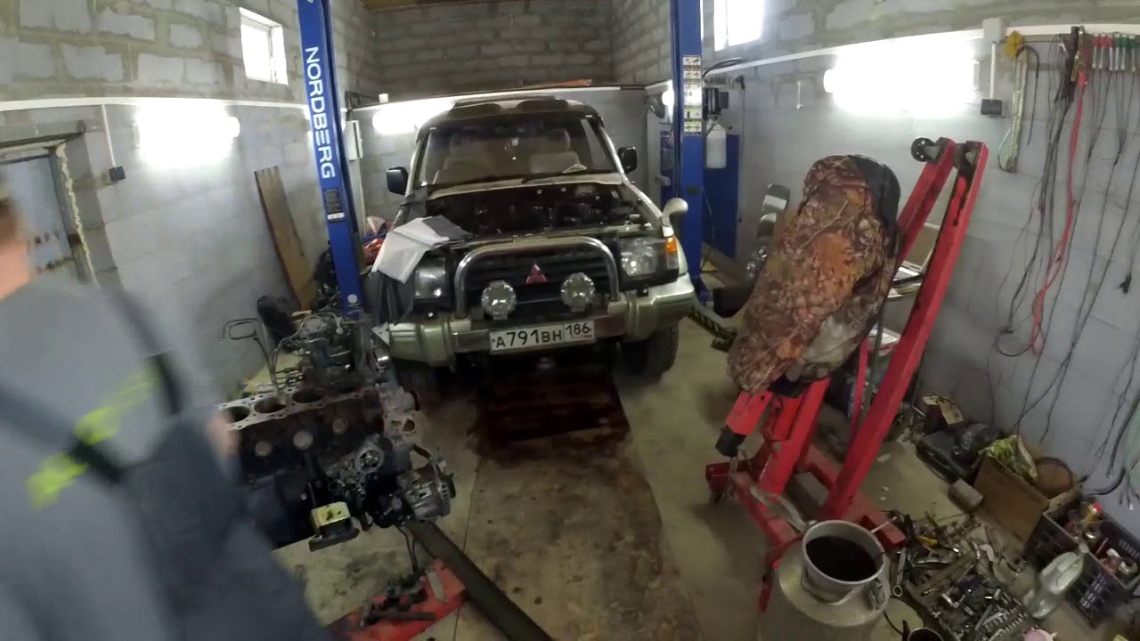 Mitsubishi Pajero 4д56т замер износа цилиндров