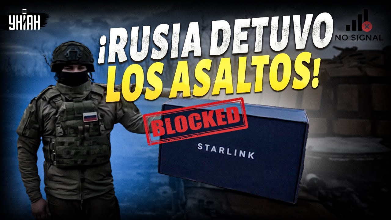 ¡Rusia DETUVO asaltos en Ucrania! Starlink fue BLOQUEADO para el ejército de Putin