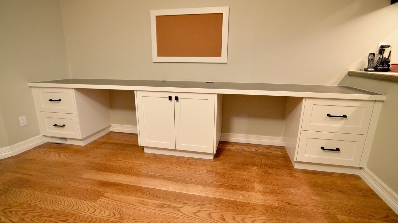 A Desk Built for Two, Custom Built in Desk