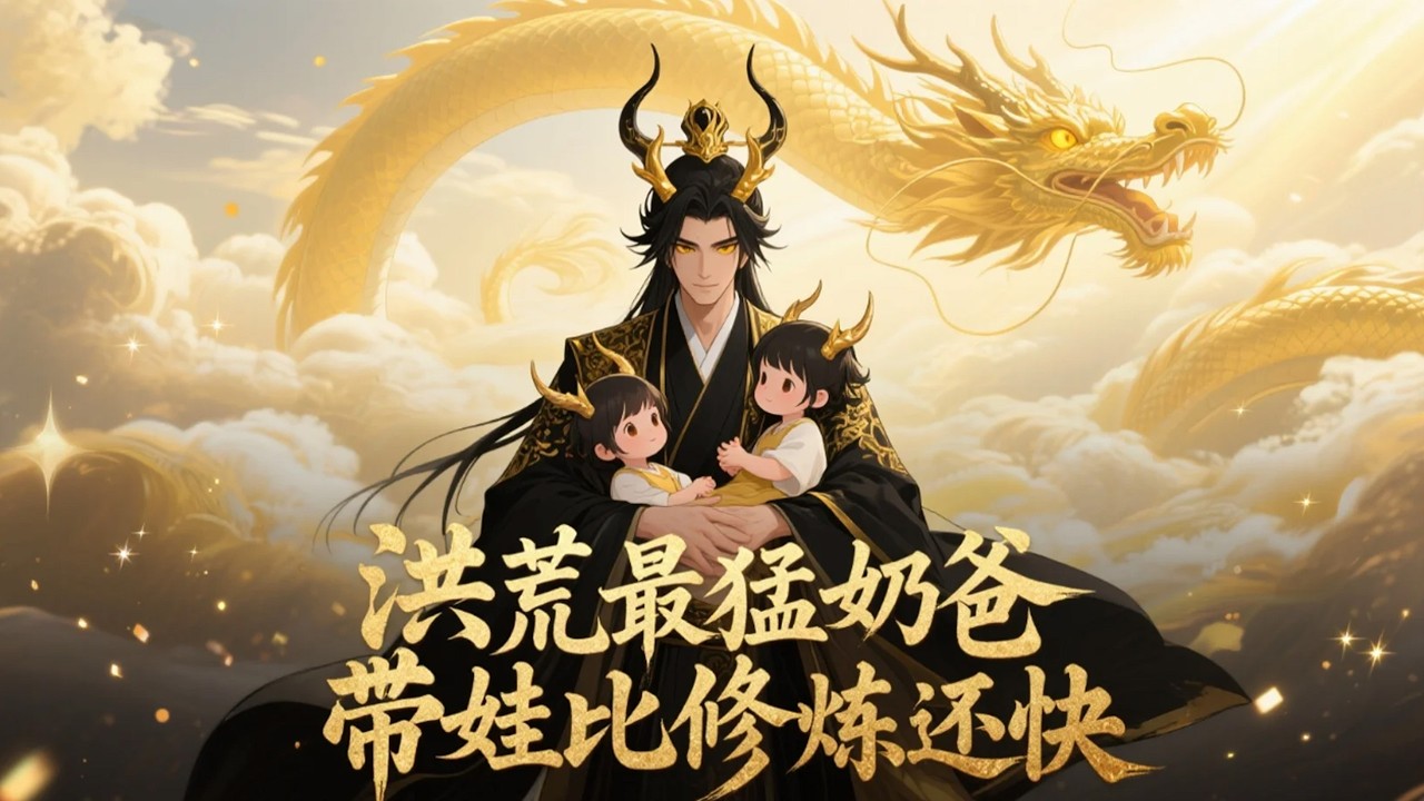 【FULL】《洪荒最猛奶爸，帶娃比修練還快》洪荒巫妖亂世將至，龍族奶爸帶娃就變強，坐擁無上神器，護崽興族，一步踏成洪荒至聖！#動漫 #小說改編