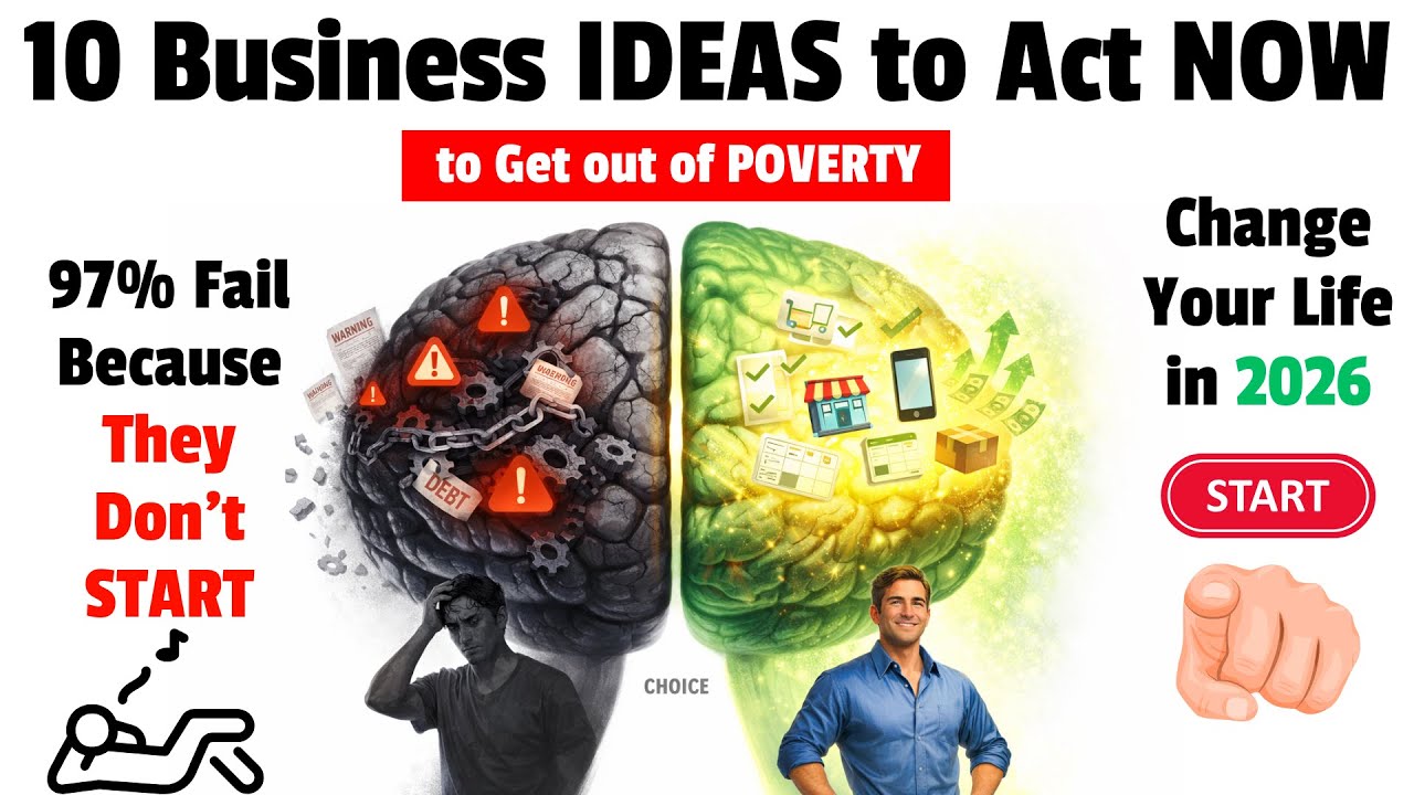 10 Business Ideas that Will Get You OUT of POVERTY - Start NOW