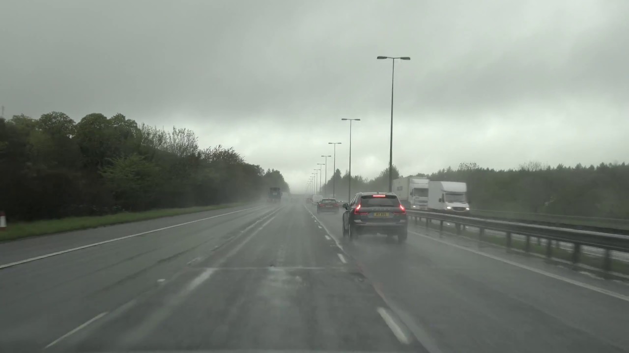 Thunderstorm Drive, Motorway M40, England, UK 🇬🇧
