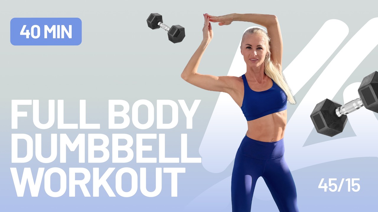 40 Min Full Body Dumbbell Workout at Home | With Resistance Band | Strength & Fat Burn