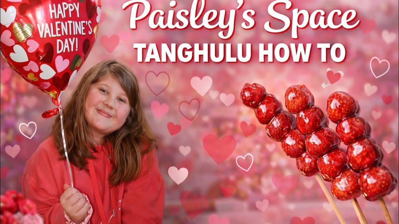 Paisley Teaches Her Friends How To Make Tanghulu 🍓💖 | Valentine’s Special