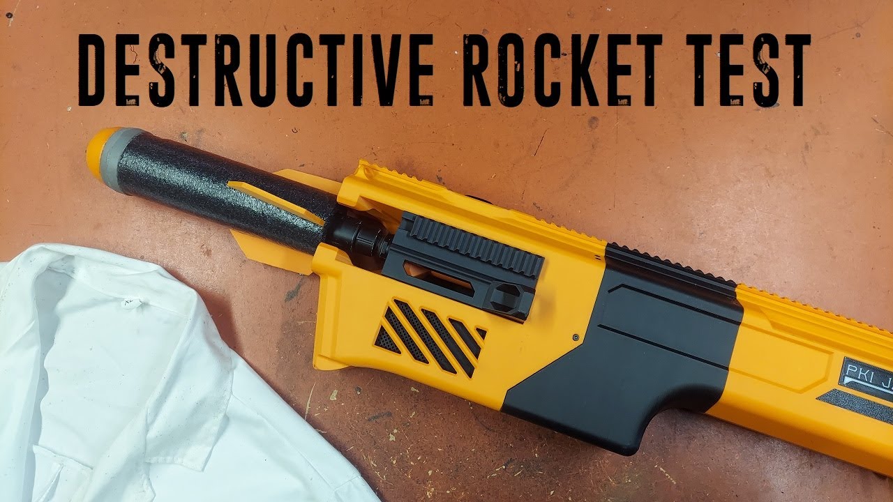 Nerf For Science — испытание на разрушение ракеты Titan Custom