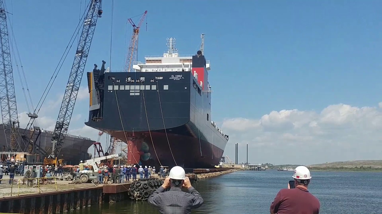VT Halter Marine launch of the El Coqui 3-20-17