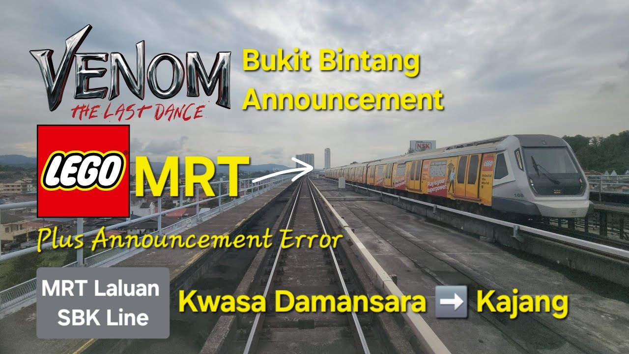 Most Eventful Full Ride MRT Laluan Sungai Buloh Kajang SBK Line Kwasa Damansara - Kajang with VENOM