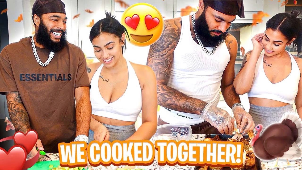 THANKSGIVING VLOG 🍁😍 | WE COOKED TOGETHER‼️