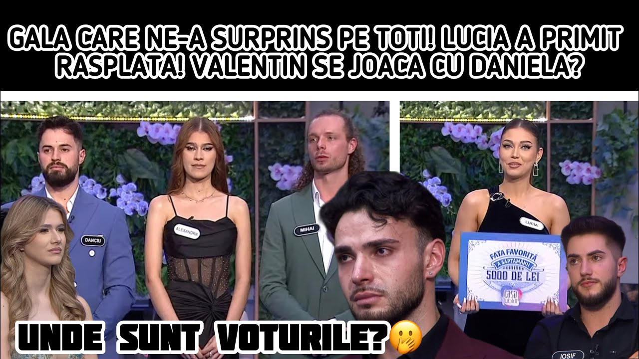 GALA CARE NE-A SURPRINS PE TOTI! LUCIA A PRIMIT RASPLATA! VALENTIN SE JOACA CU DANIELA?