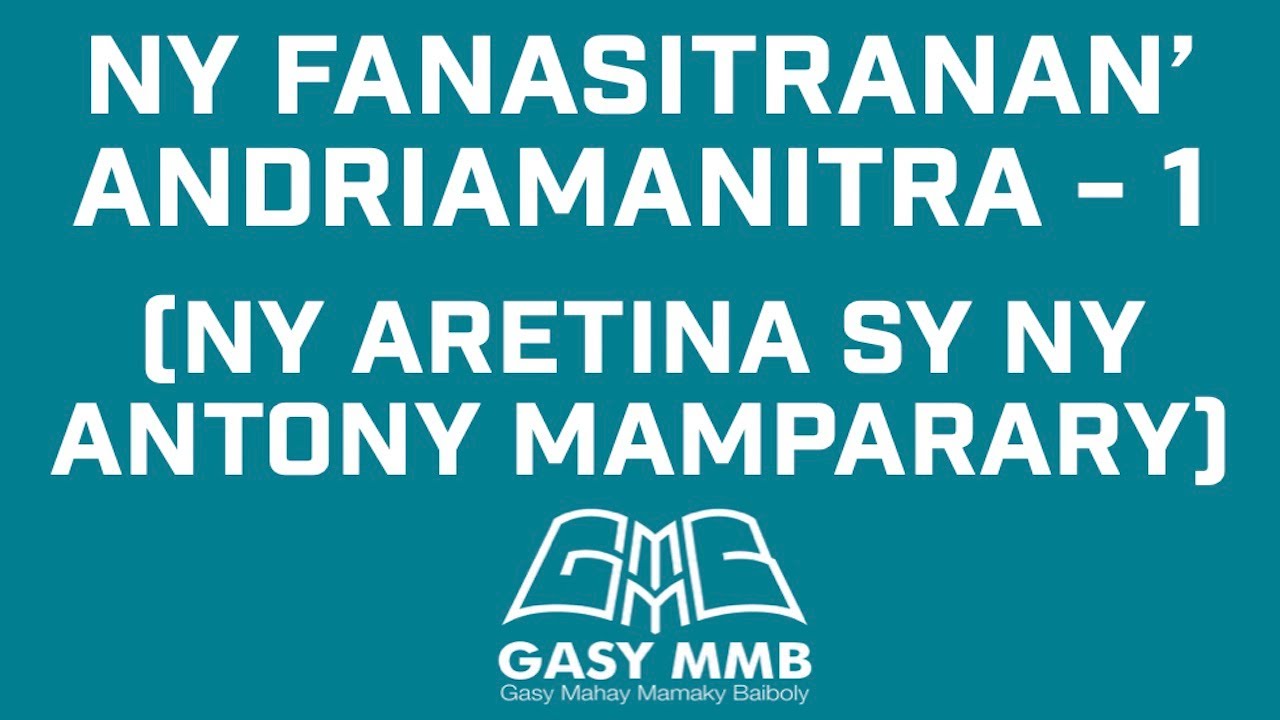 Ny Fanasitranan'Andriamanitra - 1  (Ny aretina sy ny antony mamparary)