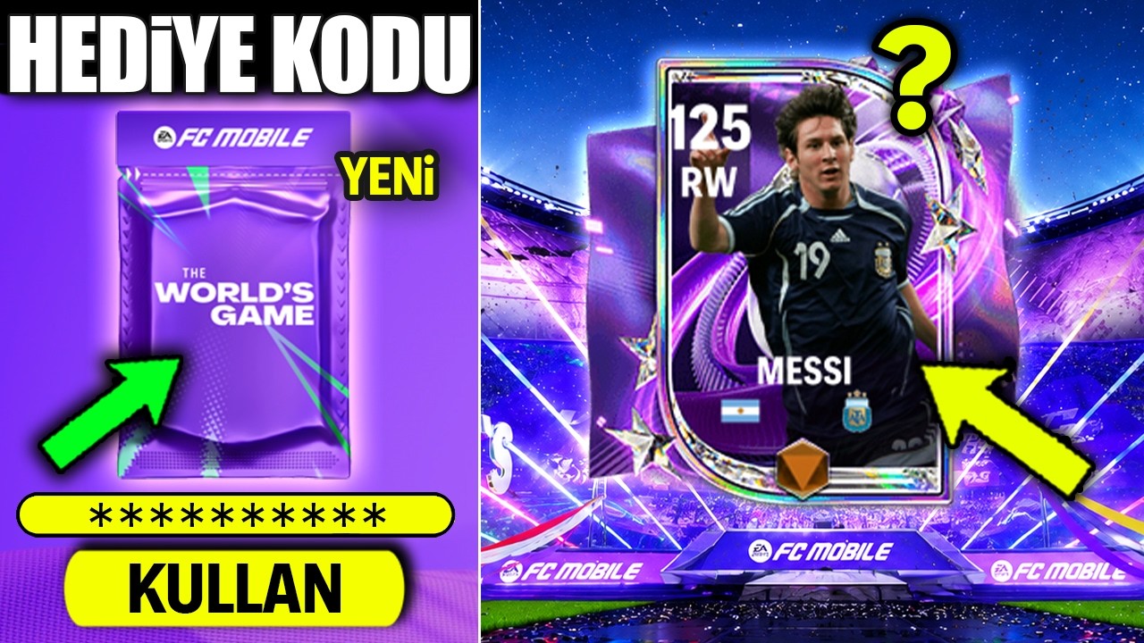 GİZLİ HEDİYE KODU GELDİ HEMEN GİR 😱 120 MESSI ? YENİ BUG 🤯D&Uuml;NYA KUPASI FC Mobile