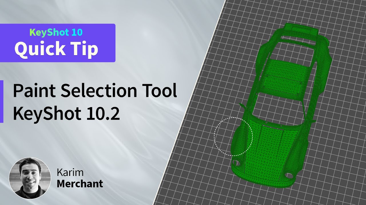 KeyShot Quick Tip - Split Object Paint Selection Tool